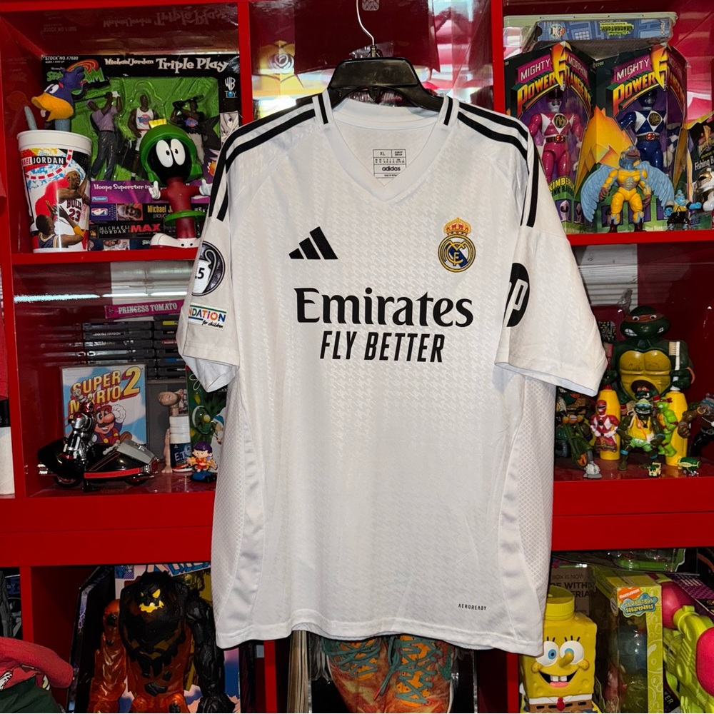 Adidas White and Black Men's Jersey